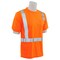 Erb Safety T-Shirt, Birdseye Mesh, Short Sleeve, Class 2, 9006S, Hi-Viz Orng, SM 61669
